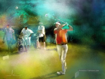 Impressionist Tableau - terrain de golf 07 impressionniste
